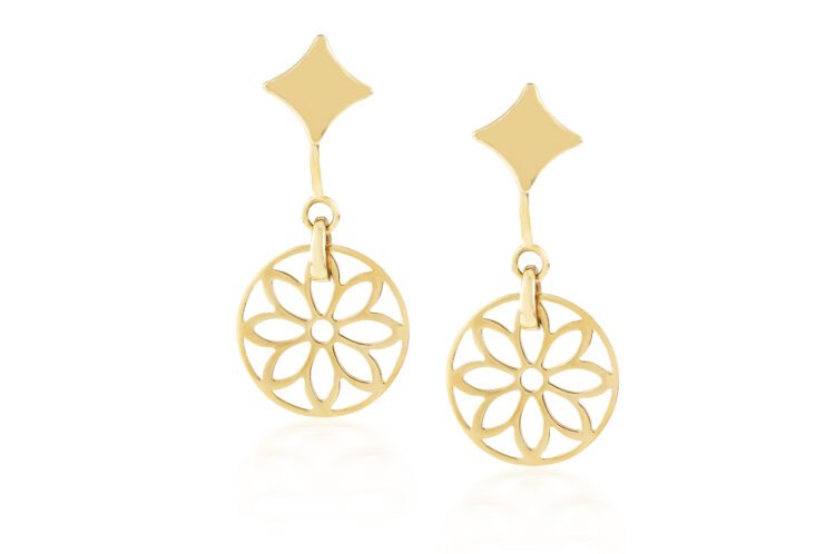 HUGE TOMATO Orecchini Pendenti Con Perla E Diamante – Rimovibili – Eleganti E Versatili Per Donna