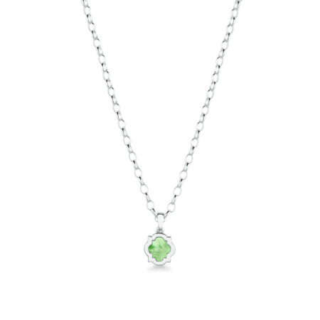 Girocollo ciondolo scudo verde