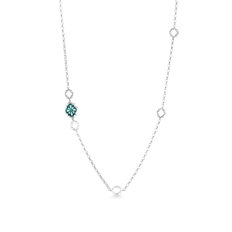 Collana scudo sole con sagome piccole